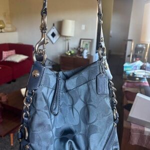 Coach Navy Blue Shoulder Bag